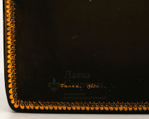 Лаковая шкатулка папье-маше «Полковник», художник Кривцова А. С., Палех, 1963 г.