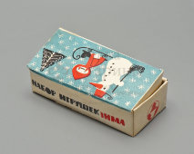 Набор игрушек для ёлки-малютки «Зима», колкий пластик, стекло, СССР, 1950-70 гг.