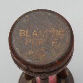 Старинные песочные часы «Blanche porte» с розовым песком в деревянном корпусе, 1 мин 42 сек, Франция, 19 в.