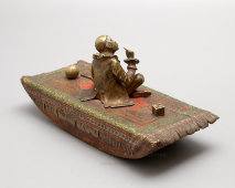 Антикварное пресс-папье с фигуркой Пьеро из венской бронзы, Австрия, кон. 19 в.