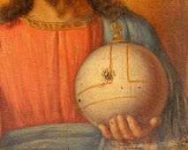 Старинная деревянная икона «Господь Вседержитель», Россия