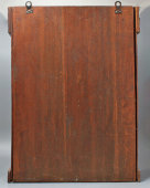 Подвесной шкафчик с растительным декором по эскизу Е. Д. Поленовой, Абрамцево, н. 20 в.