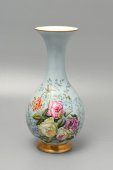 Старинная фарфоровая ваза для цветов «Букет из роз», Императорский фарфоровый завод (ИФЗ), Александр II
