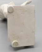 Агитационная скульптура «Салютующий Юрий Гагарин», автор Котов И. К., бисквит, Южноуральский фарфоровый завод, 1970-е