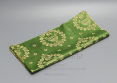 Отрез старинной портьерной ткани, образец «Ампирная ваза», Прохоровская Трёхгорная мануфактура, г. Москва, кон. 19, нач. 20 вв.