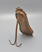 Старинный кабинетный термометр на декоративной подставке в стиле Людовика XVI, дерево, латунь, стекло, Европа, кон. 19 в.