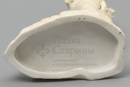 Прототип статуэтки «Мальчик в будёновке с лягушкой», бисквит, Вербилки, ранние Советы, 1930-32 гг.