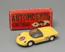 Советская игрушечная машинка «Автомобиль «Гоночный» № 3, Ульяновск, 1980-е