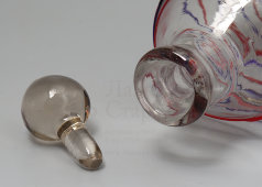 Винтажный стеклянный графин с пробкой для спиртных напитков, Россия, н. 20 в.