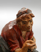 Советская керамическая статуэтка «Балда и Черт»