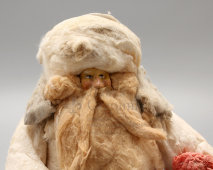 Винтажная ватная новогодняя игрушка «Дед Мороз», Мосторг Стандарт, СССР, 1950-е