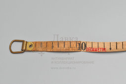 Старинная измерительная рулетка «Treble» в кожаном корпусе, модель № 1534, 10 м, Англия, кон. 19, нач. 20 вв.