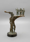 Скульптура «Нефтяники», бронза, СССР, 1970-е гг.