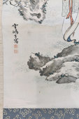 Старинная китайская картина, свиток «Китайская красавица в традиционном наряде», живопись, Китай, кон. 19 в.