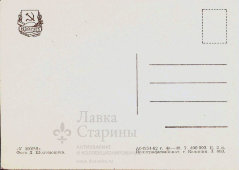 Почтовая открытка «У моря», СССР, ИЗОГИЗ, Полиграфкомбинат, г. Калинин, 1962 г.