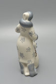 Статуэтка «Снеговик» из композиции «Зимний дворик», скульптор Албул В. В., художник Албул Н. А., фарфор, Полонский ЗХК, 1980-е