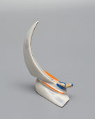 Статуэтка «Парусный спорт», скульптор Уманец Л., фарфор, Краснодарский завод «Чайка», 1960-80 гг.