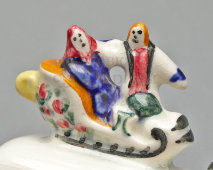 Статуэтка «Русская зима», Сергеев В. А., фаянс, ЗиК Конаково, 1960-е