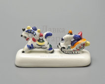 Статуэтка «Русская зима», Сергеев В. А., фаянс, ЗиК Конаково, 1960-е