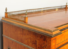 Небольшой старинный книжный шкаф, сосна, карельская береза, Россия, к. 19, н. 20 вв.