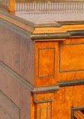 Небольшой старинный книжный шкаф, сосна, карельская береза, Россия, к. 19, н. 20 вв.