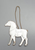 Ёлочная игрушка «Лошадь», штампованный советский картонаж, 1940-е