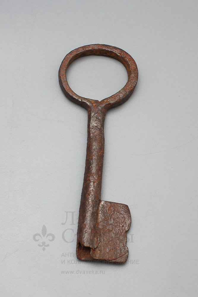 Ключ старинный амбарный, Россия, 19 век, железо, ковка