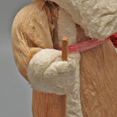 Советский Дед Мороз под ёлку, винтажная ёлочная новогодняя игрушка, Артель «Парижская коммуна», г. Москва, 1950-е