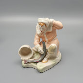 Фигурка «Емеля со щукой», скульптор А. Аксючиц, фарфор, Минский ФФЗ, 1957-60-е
