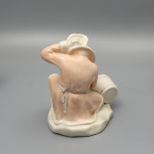 Фигурка «Емеля со щукой», скульптор А. Аксючиц, фарфор, Минский ФФЗ, 1957-60-е