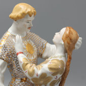 Статуэтка «Руслан и Людмила», скульптор Богданова О. М., Дулево, 1990-е