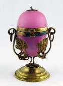 Шкатулка-яйцо, Россия, 19 век, латунь, стекло
