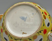Большой доливной чайник в память об участии в ВСХВ (ВДНХ) в 1939 г., фарфор Дулево
