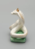 Статуэтка «Змея» из серии «Восточный календарь», скульптор Бржезицкая А. Д., Дулево, 2000-й
