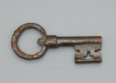 Старинный ключ амбарный (8,3 см), Россия, 19 век, железо, ковка