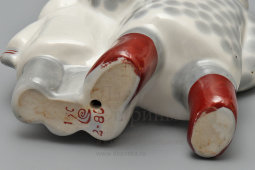 Статуэтка «Подружки» из композиции «Зимний дворик», скульптор Албул В. В., художник Албул Н. А., фарфор, Полонский ЗХК, 1980-е