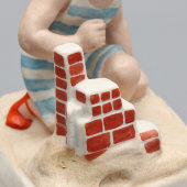 Статуэтка «Девочка с кубиками», скульптор Трипольская Е. Р., бисквит, роспись, Вербилки, 1930-31 гг.