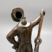 Настольная металлическая зажигалка в стиле ар-деко «Авиатор», Европа, 1920-е