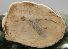 Большая фаянсовая скульптура «Медведь идущий», редчайшая роспись, ЗиК Конаково, 1950-60 гг.