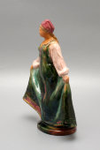 Статуэтка «Девушка в сарафане», керамика Гжели, 1950-60 гг.