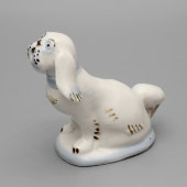 Авторская статуэтка «Год собаки» из серии «Восточный календарь», фарфор Дулево, 1994 г.