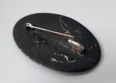 Винтажная овальная брошь «Иванушка и перо Жар-птицы», СССР, 1960-70 гг.