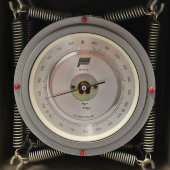 Подарок моряку барометр-анероид контрольный М-67 в коробке, Россия, 2001 г.