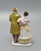 Cтатуэтка «Маниловы» из серии «Гоголевские персонажи» по произведению Н. В. Гоголя «Мертвые души», скульптор Воробьев Б. Я., ЛФЗ