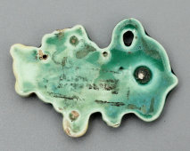 Подвесная фаянсовая плакетка «Лев» из серии «Знаки зодиака», ЗиК Конаково, 1960-е