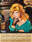Советский рекламный календарь на 1988-й год «Алла Пугачева. Цветные телевизоры «Фотон», СССР, 1987 г.