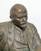 Кабинетная скульптура «Ленин в Смольном», бронза, СССР, 1960-е