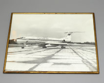 Фотография в рамке со стеклом «Аэрофлот. Самолет Ту-134А-3​», СССР, 1970-80 гг.