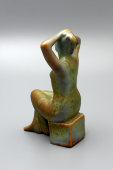 Керамическая фигурка советского периода «Обнаженная девушка», скульптор Артамонова О. С., керамика​