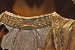Древнерусская икона «Господь Вседержитель», оклад из серебра 84 пр., новый киот из карельской березы, Москва, 1908-1917 гг.